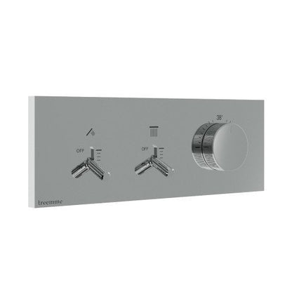 Treemme Watt RWIT2B89CC01 miscelatore doccia monocomando 2 uscite senza parte incasso cromo