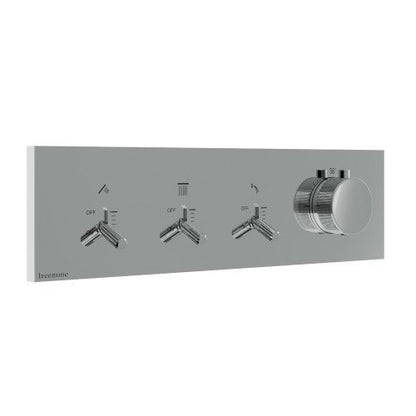 Treemme Watt RWIT2B94CC01 miscelatore termostatico incasso 3 uscite senza parte incasso cromo