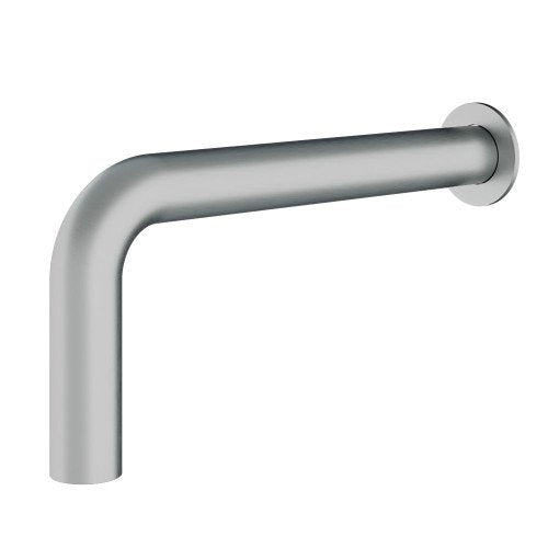 Treemme Watertube RWIT4A47IS02 soffione a parete in acciaio in acciaio inox e satinato, vista frontale della maniglia e...