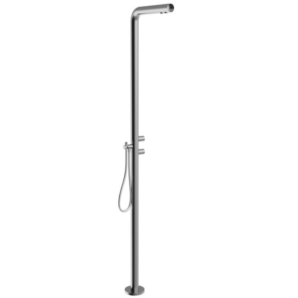 Treemme Watertube RWIT4A62IS01 miscelatore doccia da esterno piscina a pavimento senza parte incasso inox satinato