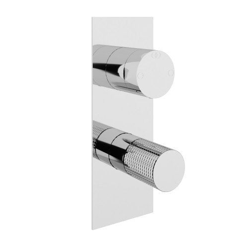 Treemme T30 RWIT5BA2CCZ4 miscelatore monocomando zigrinato Cromo Lucido, vista frontale della maniglia e della bocca di...