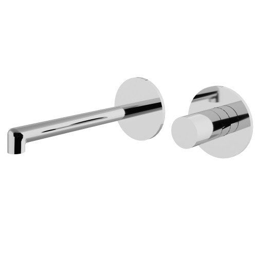 Treemme T30 Miscelatore lavabo incasso senza parte incasso Cromo Lucido ambientato su piano bagno con accessori...