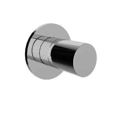 Treemme T30 monocomando remoto liscio lavabo doccia senza Cromo Lucido ambientato su piano bagno con accessori...