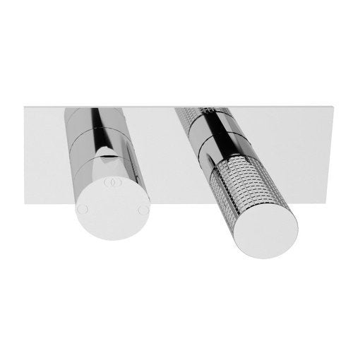 Tremme T30 RWIT5BE2CCZ4 miscelatore doccia monocomando con Cromato, vista frontale della maniglia e della bocca di...