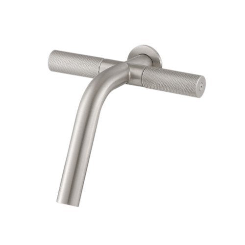 Treemme 22mm RWIT6051IS03 gruppo lavabo a muro senza parte Acciaio in acciaio inox e satinato ambientato su piano bagno...