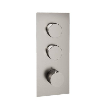 Treemme 22mm RWIT6086IS35 miscelatore doccia termostatico a muro 2 uscite senza parte incasso inox satinato