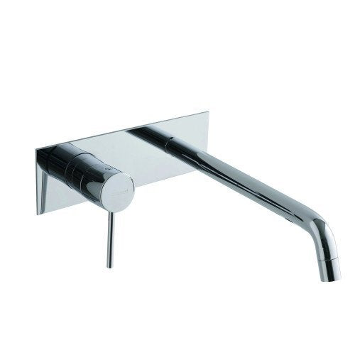 Treemme Up+ RWIT6BA9CC01 miscelatore monocomando lavabo 223 Cromo Lucido ambientato su piano bagno con accessori...