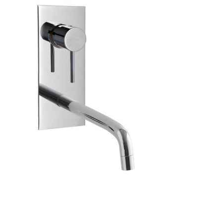 Treemme Up+ RWIT6BB2CC01 miscelatore monocomando lavabo 173mm con piastra e leva stick senza parte incasso cromo