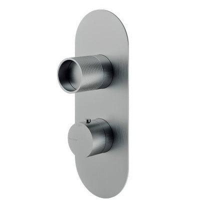 Treemme Watertube RWIT8A46IS19 miscelatore termostatico incasso con deviatore 2 uscite senza parte incasso inox satinato
