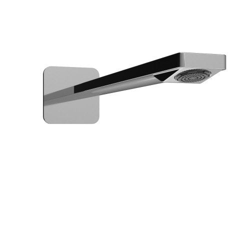 Treeemme pa36 RWIT8B47CC01 soffione 35 cm a parete cromo Cromo Lucido, vista frontale della maniglia e della bocca di...