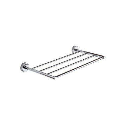 New Line N2 Portasciugamani 50 Cm Tondo Quadruplo In Acciaio Inox Cromo
