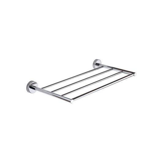 New Line N2 Portasciugamani 50 Cm Tondo Quadruplo In Acciaio Inox Cromo