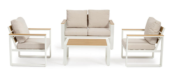 Andrea Bizzotto Leandro salotto da esterno beige bianco Leandro 0663882