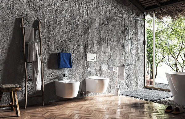 Sanitari sospesi in ceramica rimless sedile chiusura rallentata Linea Zeta