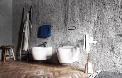 Sanitari sospesi in ceramica rimless sedile chiusura rallentata Linea Zeta