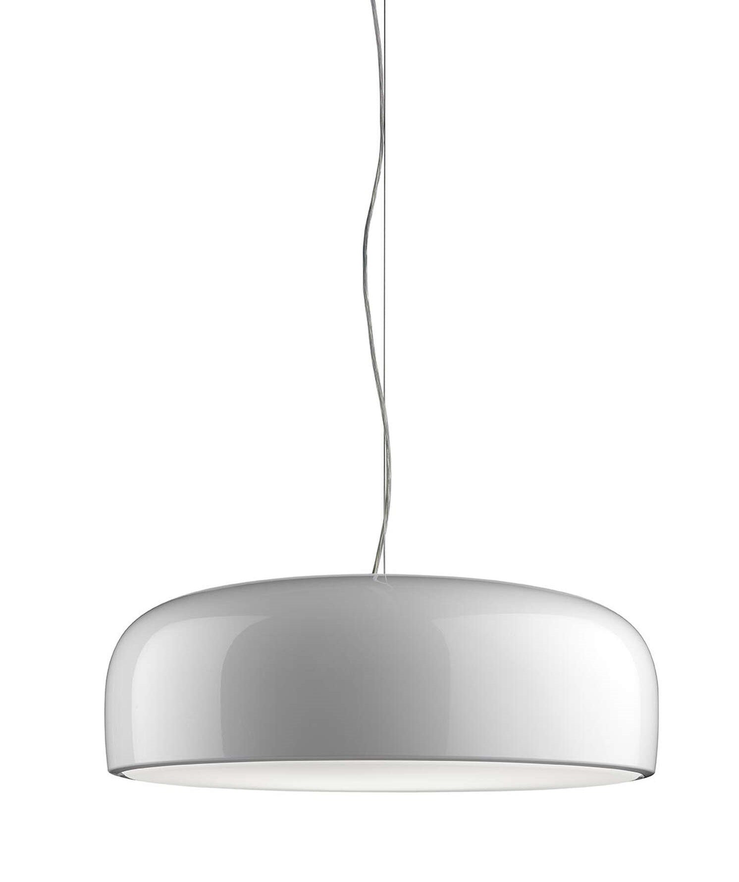 Flos Smithfield Suspension Pro Lampada led sospesa Bianco in alluminio e lucido accesa in ambiente, design e diffusione...