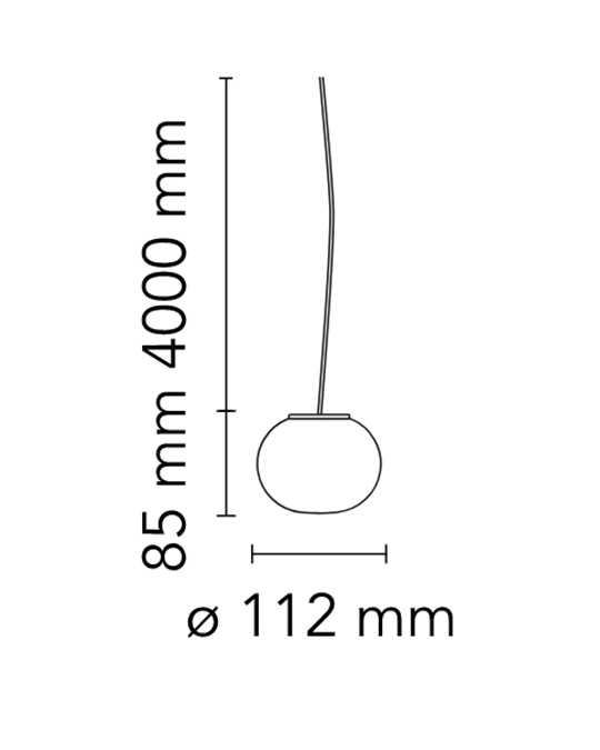 Flos Mini Glo-ball Suspension Lampada a sospensione Bianco F4195009