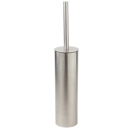 Koh-i-noor Tratto portascopino a pavimento in acciaio inox spazzolato