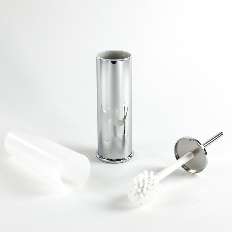 Koh-i-noor portascopino a pavimento cromato 6112kk, dettaglio ravvicinato del materiale e dell'aggancio - Koh I Noor