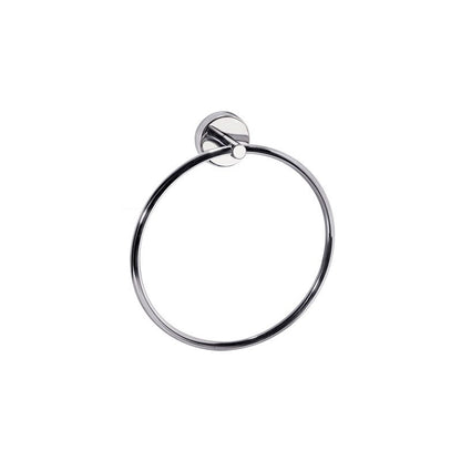 New Line AS3 Portasciugamani 17 cm Ad Anello con base tonda In Acciaio Inox Cromo