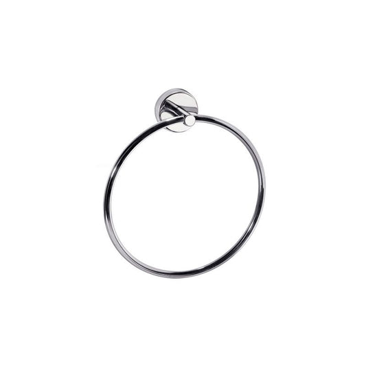 New Line AS3 Portasciugamani 17 cm Ad Anello con base tonda In Acciaio Inox Cromo