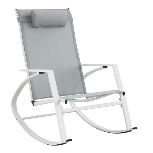 Andrea Bizzotto New sedia a dondolo da esterno bianco JA15 Demid 0663823