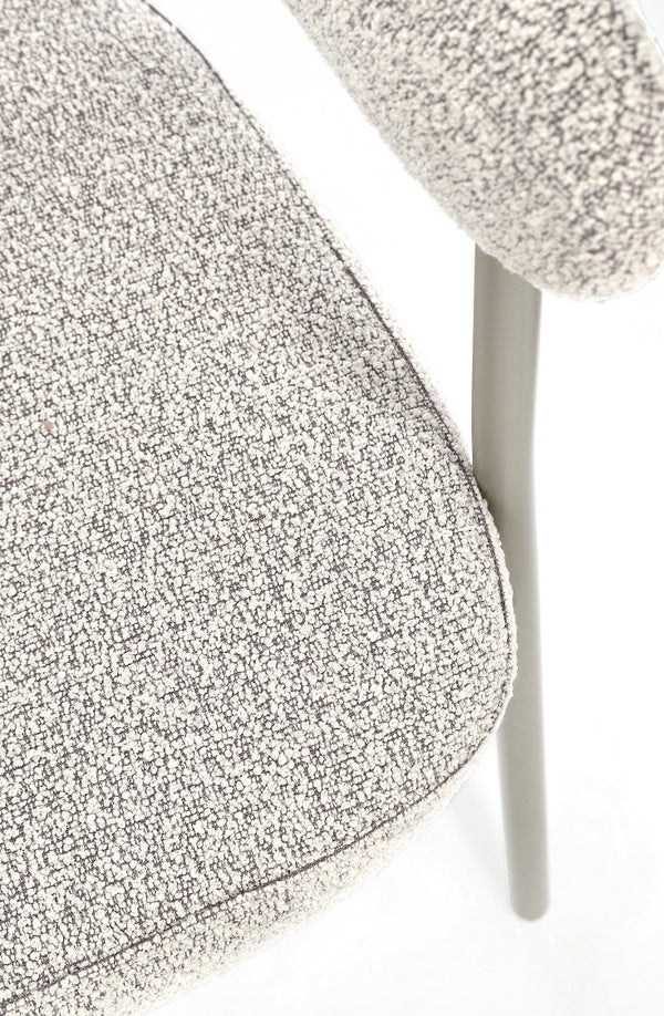 Andrea Bizzotto Giaele sedia effetto boucle warm grey e tortora 0732237