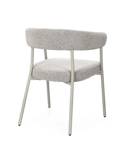 Andrea Bizzotto Giaele sedia effetto boucle warm grey e tortora 0732237