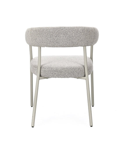 Andrea Bizzotto Giaele sedia effetto boucle warm grey e tortora 0732237