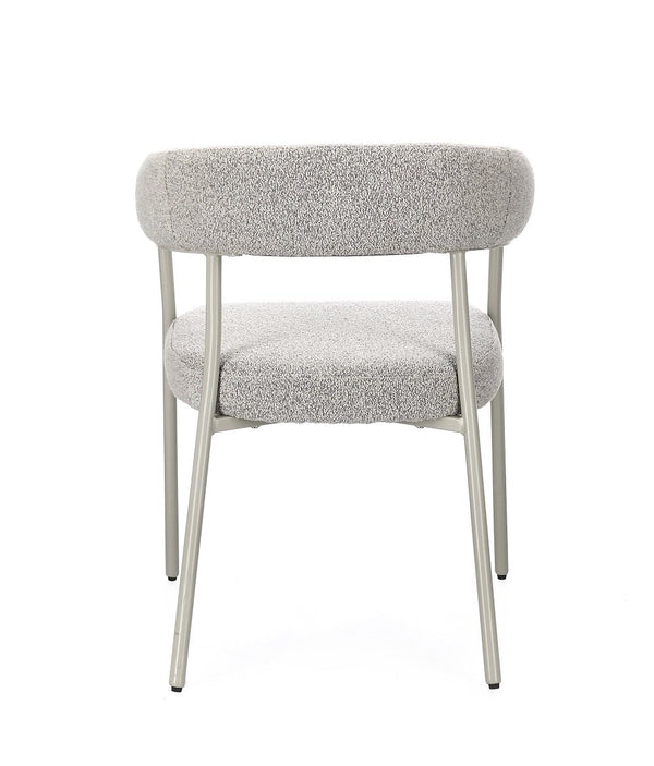 Andrea Bizzotto Giaele sedia effetto boucle warm grey e tortora 0732237
