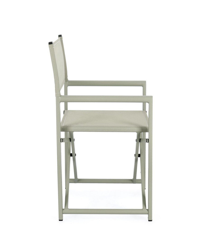 Andrea Bizzotto Taylor Sedia regista in alluminio breeze, dettaglio ravvicinato dei materiali