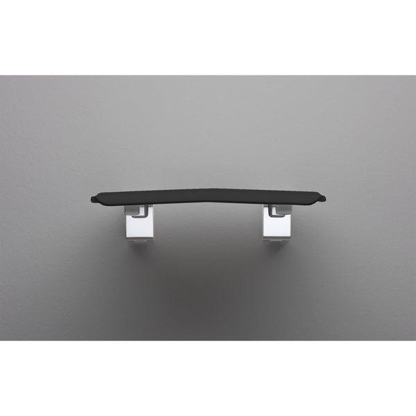 Koh-i-noor 5469Kn sedile doccia ribaltabile 35x32 a muro in alluminio e abs nero antracite