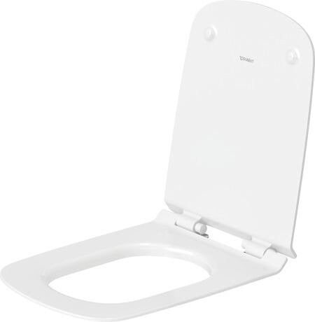 Sedile Con Coperchio Rimovibile Softclose Bianco Durastyle ambientato su piano bagno con accessori
