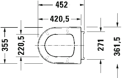 Sedile rallentato per wc Bianco Me By Starck 0020090000 Duravit