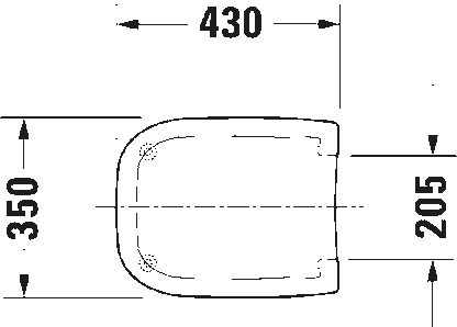 Sedile wc normale con Cerniere Inox D-Code 0067310000 Duravit