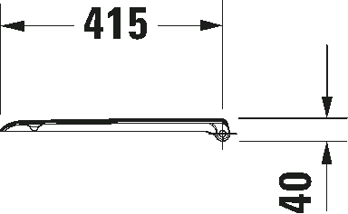 Sedile wc normale con Cerniere Inox D-Code 0067310000 Duravit