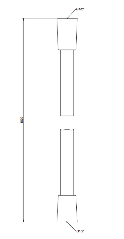 Gessi Set Doccetta Stick Tonda con Presa Acqua Supporto e Flessibile 150 cm Cromo