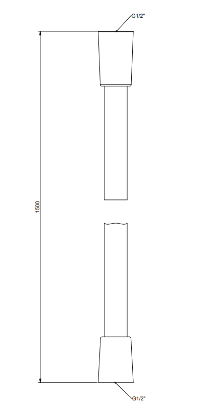 Gessi Set Doccetta Stick Tonda con Presa Acqua Supporto e Flessibile 150 cm Cromo