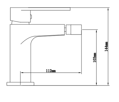 Set miscelatori lavabo alto bidet e doccia 2 vie con parte incasso Cromo Bridge