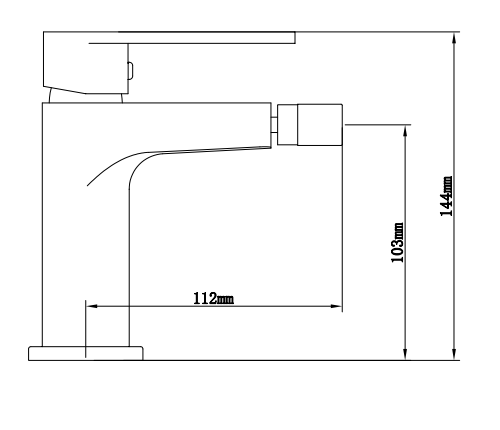 Set miscelatori lavabo bidet e doccia 1 vie con parte incasso Cromo Bridge