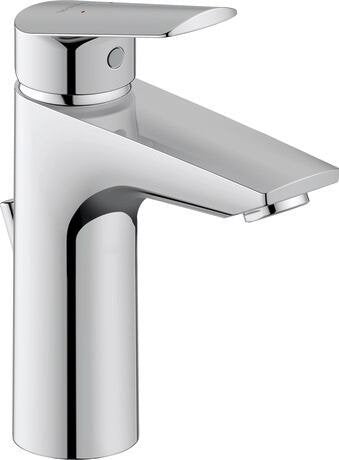 Duravit No1 Set Miscelatori Lavabo Bidet Doccia 1 uscita Cromo Lucido, dettaglio ravvicinato della texture antiscivolo