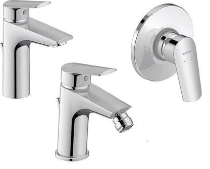 Duravit No1 Set Miscelatori Lavabo Bidet Doccia 1 uscita Cromo