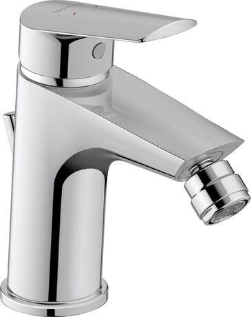 Duravit No1 Set Miscelatori Lavabo Bidet Doccia 1 uscita Cromo Lucido, vista laterale dello spessore e del bordo