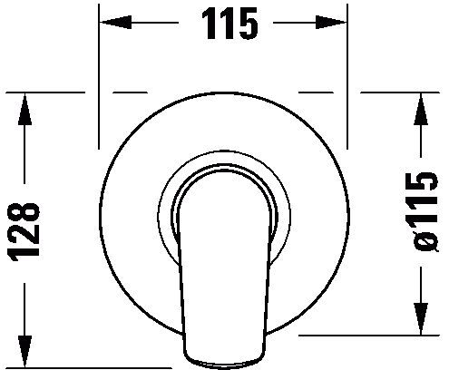 Duravit No1 Set Miscelatori Lavabo Bidet Doccia 1 uscita Cromo Lucido visto dall'alto con superficie e piletta di scarico