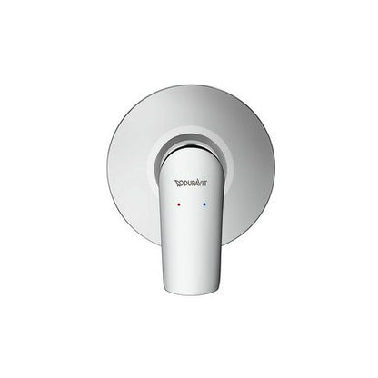 Miscelatore doccia monocomando 1 uscita con corpo incasso cromo Duravit no 1 N14210007010