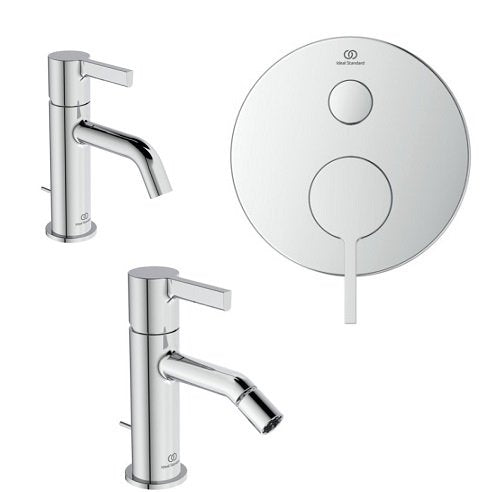 Ideal Standard Joy Set Rubinetti Bagno Lavabo bidet e Doccia con scarico e corpo incasso cromo BC775AA BC784AA A7386AA A1300NU