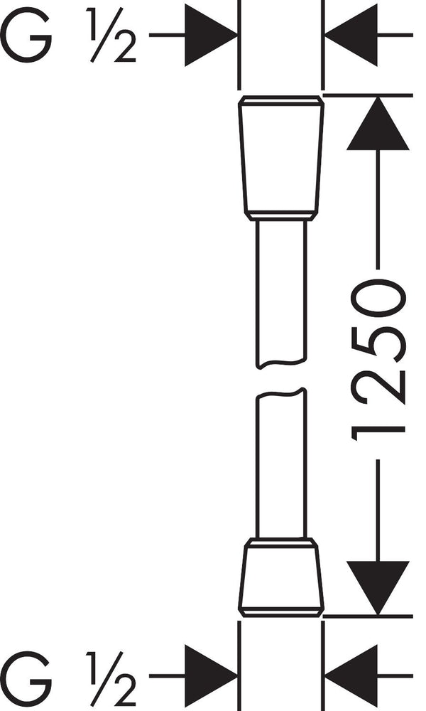 Hansgrohe Crometta  Set soffione doccia tondo con braccio doccetta supporto e flessibile 125 cm cromo