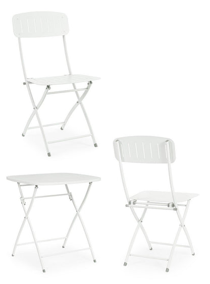 Andrea Bizzotto Bistrot Yvonne set tavolo e sedie bianco 0803566