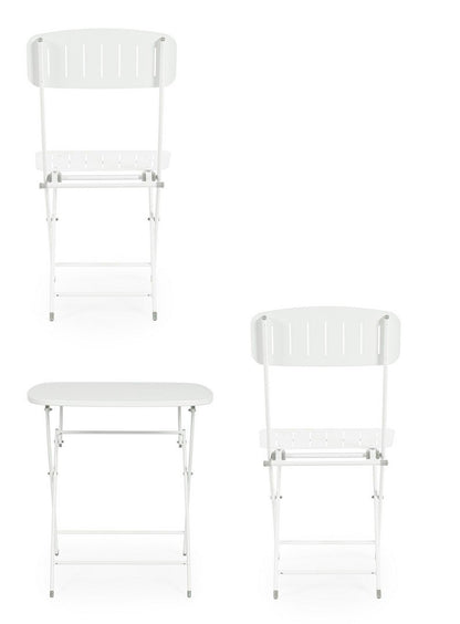 Andrea Bizzotto Bistrot Yvonne set tavolo e sedie bianco 0803566