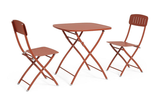 Andrea Bizzotto Bistrot Yvonne set tavolo e sedie terracotta 0803571